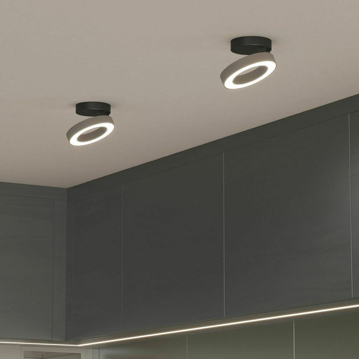 Накладной светодиодный светильник Spila серебро 25105/LED - лучшие Подвесные светильники в INMYROOM