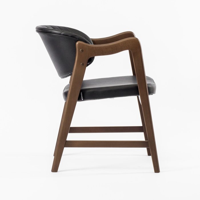 Стул Монтерей черно-коричневого цвета - лучшие Обеденные стулья в INMYROOM