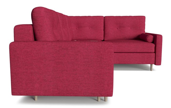 Диван-кровать модульный угловой Белфаст красного цвета - лучшие Угловые диваны в INMYROOM