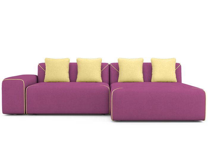 Угловой Диван-кровать Portu правый пурпурного цвета