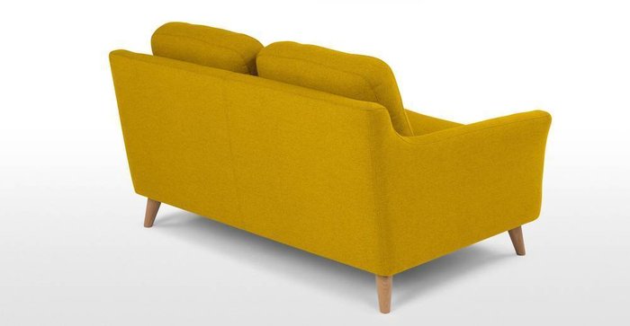 Диван Raf ST двухместный желтый - лучшие Прямые диваны в INMYROOM