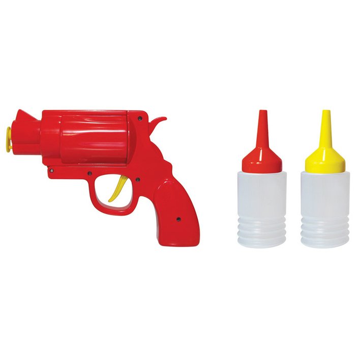 Диспенсер для кетчупа и горчицы Mustard condiment gun - купить Аксессуары для кухни по цене 1500.0 Диспенсер для кетчупа и горчицы Mustard condiment gun - купить Аксессуары для кухни по цене 1500.0