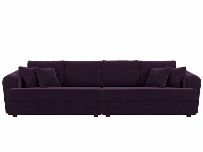 Прямой диван-кровать Милтон фиолетового цвета  - купить Прямые диваны по цене 68999.0