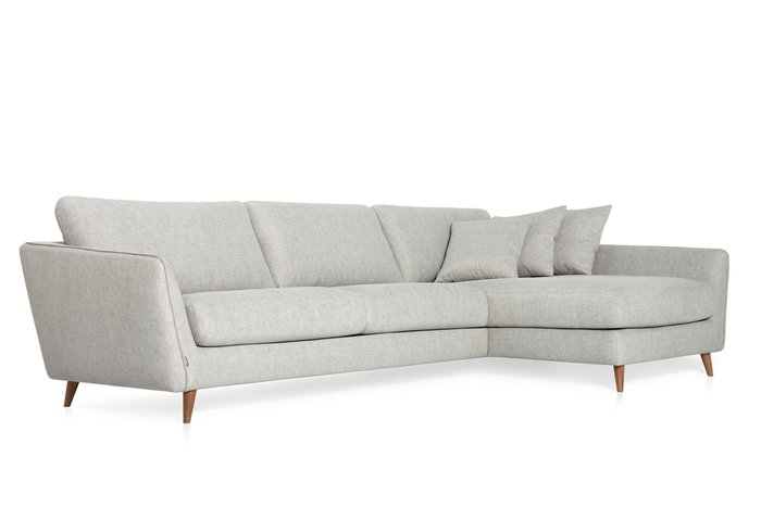Угловой диван Faro светло-серого цвета - купить Угловые диваны по цене 160486.0