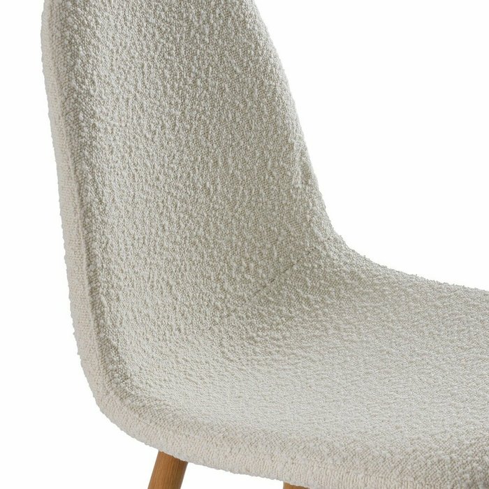 Комплект из двух стульев с обивкой из буклированной ткани Polina бежевого цвета - лучшие Обеденные стулья в INMYROOM