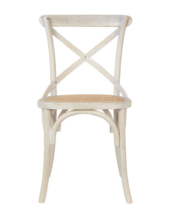 Стул Cross back white brush - купить Обеденные стулья по цене 15900.0 Стул Cross back white brush - купить Обеденные стулья по цене 15900.0