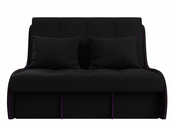 Прямой диван-кровать Риттэр черного цвета - купить Прямые диваны по цене 34999.0