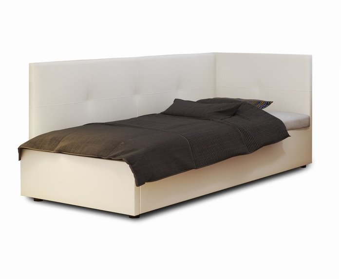 Кровать с подъемным механизмом Steropa 90х200 белого цвета