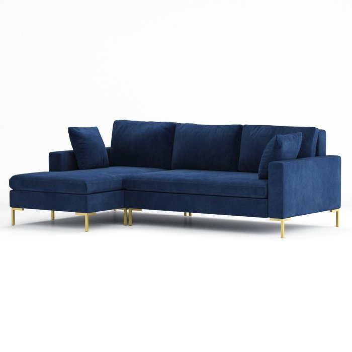 Угловой-диван Kona темно-синего цвета - купить Угловые диваны по цене 179000.0