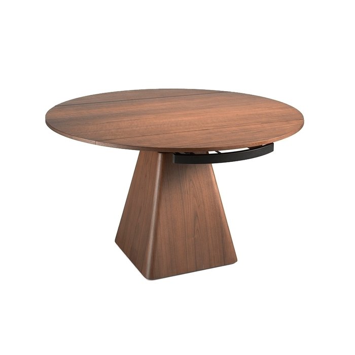 Круглый раскладной обеденный стол из орехового дерева - купить Обеденные столы по цене 388990.0