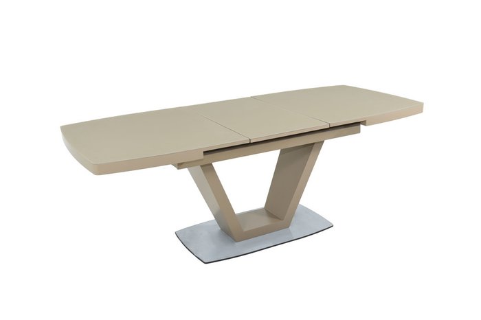 Раздвижной обеденный стол Фоджа L цвета капучино - купить Обеденные столы по цене 71489.0