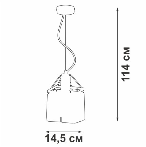 Подвес V5288-9/1S, 1хE27 макс. 60Вт - купить Подвесные системы по цене 5086