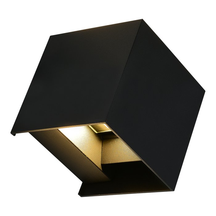 Светильник уличный настенный ST-Luce черный/черный LED 1*10W 2700K BRIK - лучшие Шинопровод в INMYROOM Светильник уличный настенный ST-Luce черный/черный LED 1*10W 2700K BRIK - лучшие Шинопровод в INMYROOM
