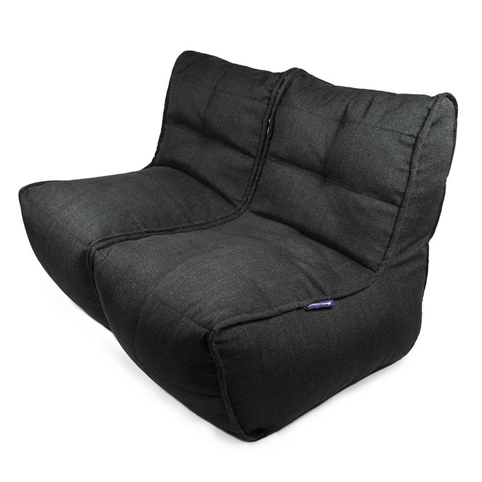 Бескаркасный диван Ambient Lounge Twin Couch - Black Sapphire (черный цвет)
