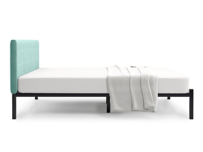 Кровать Лофт Mellisa Steccato 120х200 бирюзового цвета без подъемного механизма - лучшие Кровати для спальни в INMYROOM