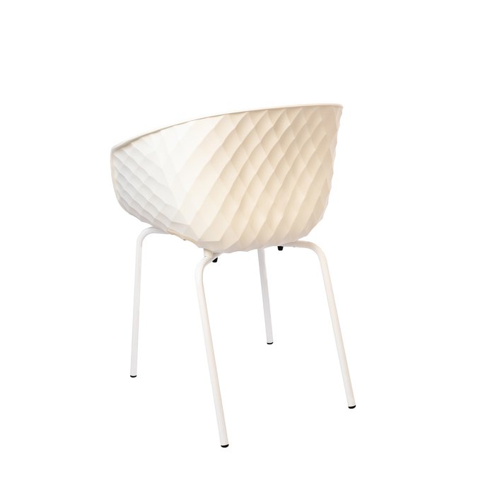 Кресло Uni-Ka белого цвета - лучшие Обеденные стулья в INMYROOM
