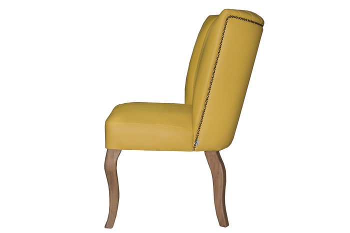 Мягкий стул Lega желтого цвета - лучшие Обеденные стулья в INMYROOM