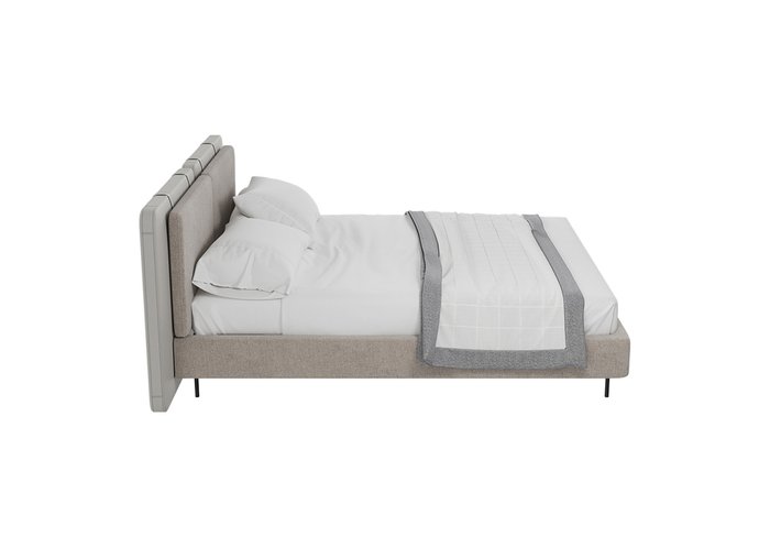 Кровать Hub 160х200 бежевого цвета - лучшие Кровати для спальни в INMYROOM