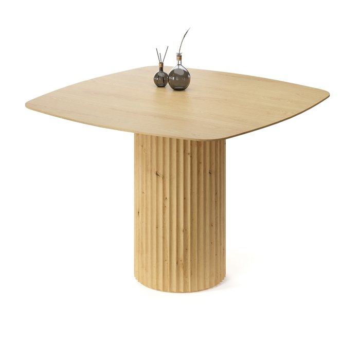 Обеденный стол квадратный Капелла бежевого цвета - купить Обеденные столы по цене 76962.0