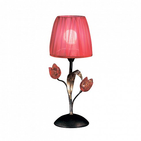 Настольная лампа MM Lampadari с розовым абажуром