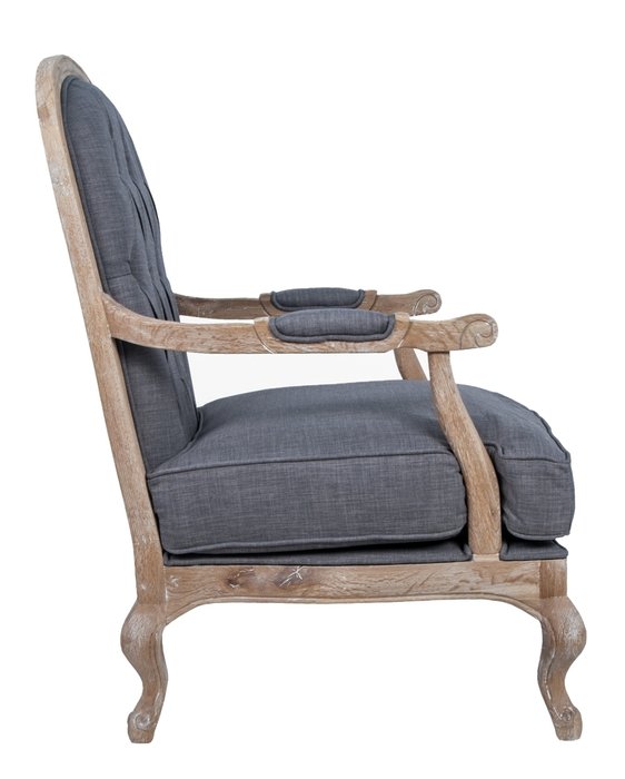 Кресло Honesta grey с пуфом - лучшие Интерьерные кресла в INMYROOM