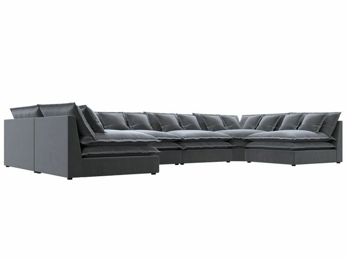 Угловой диван Лига 040 темно-серого цвета  - лучшие Угловые диваны в INMYROOM