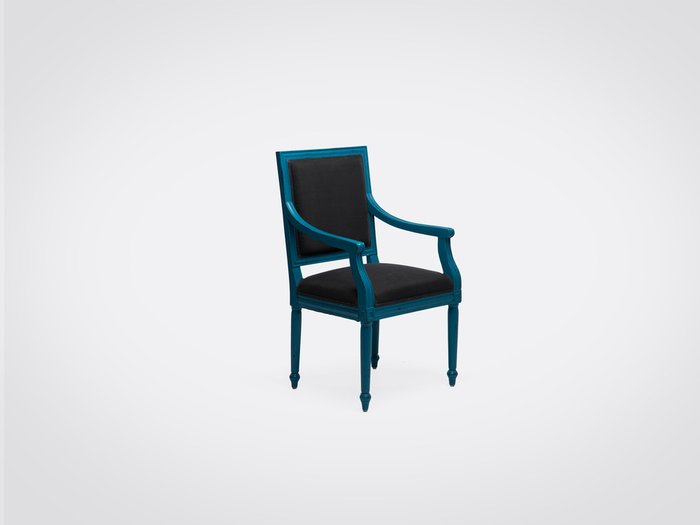 Кресло из дерева махагони с квадратной спинкой - лучшие Интерьерные кресла в INMYROOM