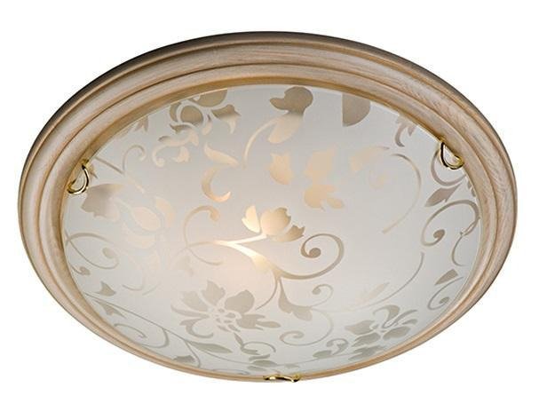 Потолочный светильник Provence Crema с плафоном из стекла