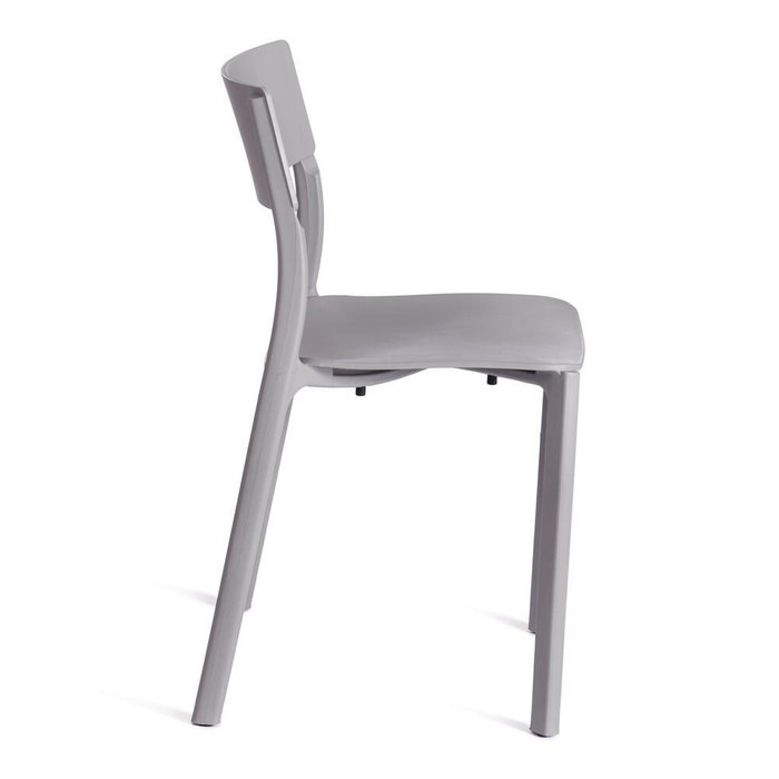 Набор из четырех стульев Lento серого цвета - лучшие Обеденные стулья в INMYROOM