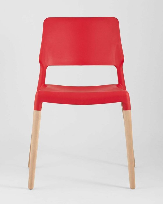 Стул Bistro красного цвета - лучшие Обеденные стулья в INMYROOM