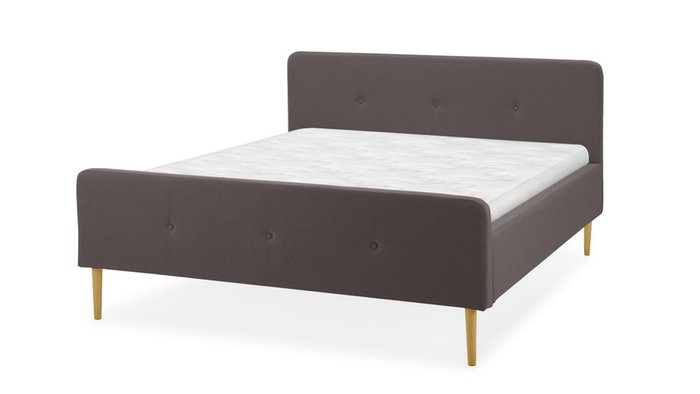 Кровать Левита 160х200 темно-коричневого цвета  - лучшие Кровати для спальни в INMYROOM