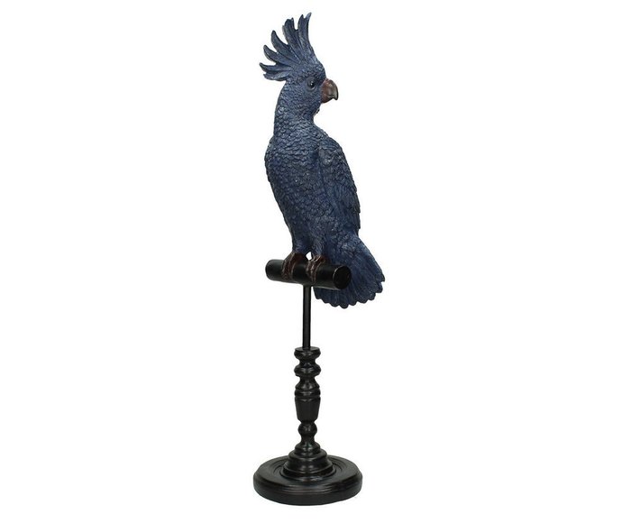 Декор Попугай синего цвета