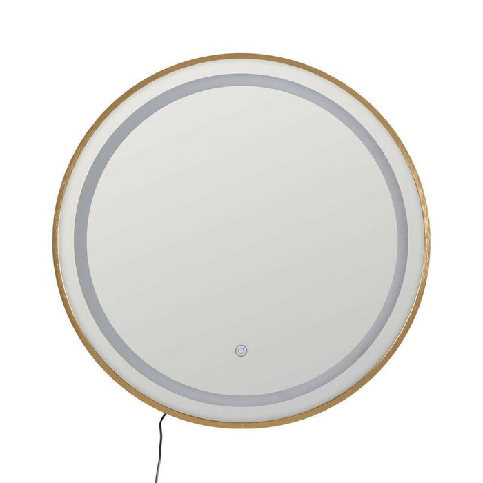 Настенное зеркало Позолоченный Зеркало 60 x 3 x 60 cm