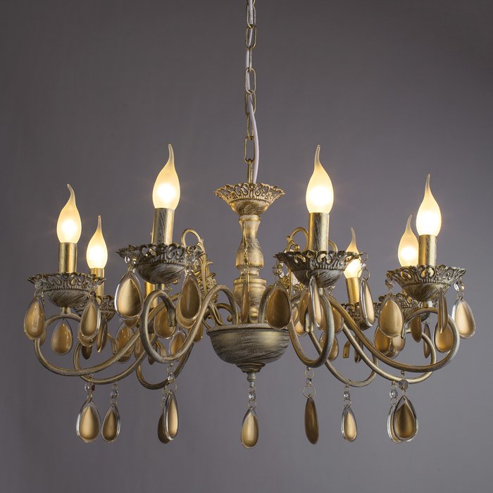 Подвесная люстра Arte Lamp Ciondolo выполнена в виде свечей с подсвечниками - купить Подвесные люстры по цене 16400.0