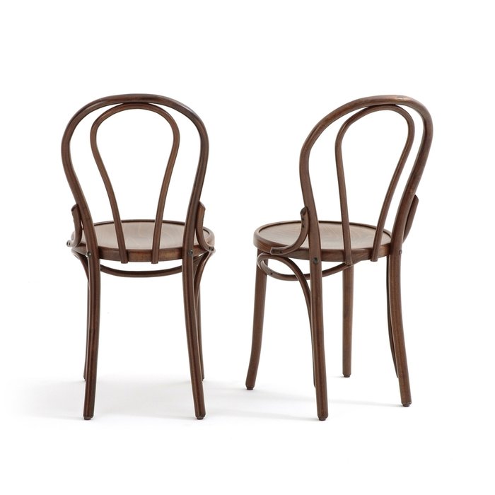 Комплект из двух высоких стульев Bistro коричневого цвета - купить Обеденные стулья по цене 38114.0