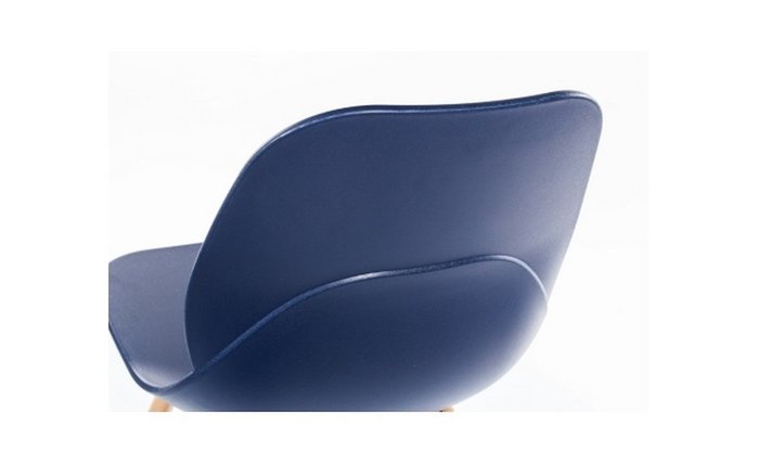 Стул Фэйт с пластиковым сидением синего цвета - лучшие Обеденные стулья в INMYROOM
