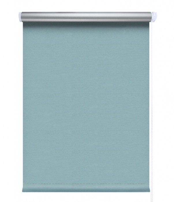 мини ролета Блэкаут сильвер 66х175 бирюза - лучшие Шторы в INMYROOM