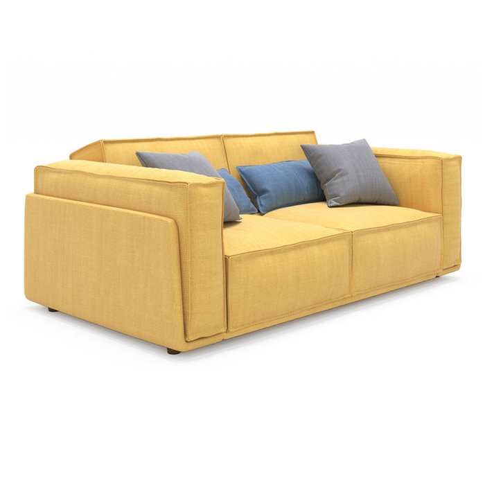 Диван-кровать Vento light двухместный желтого цвета - купить Прямые диваны по цене 96400.0