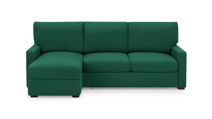 Диван с оттоманкой Непал зеленого цвета - купить Угловые диваны по цене 92700.0