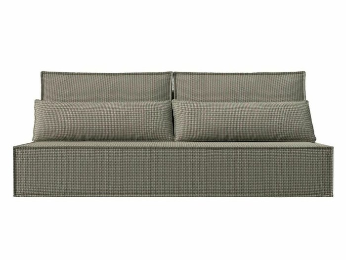 Прямой диван-кровать Фабио серо-бежевого цвета - купить Прямые диваны по цене 28999.0