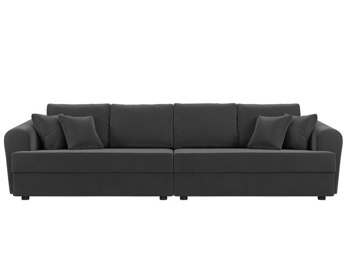 Прямой диван-кровать Милтон серого цвета - купить Прямые диваны по цене 68999.0