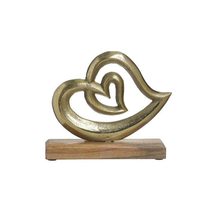 Декор настольный Heart золотого цвета - купить Фигуры и статуэтки по цене 2780.0