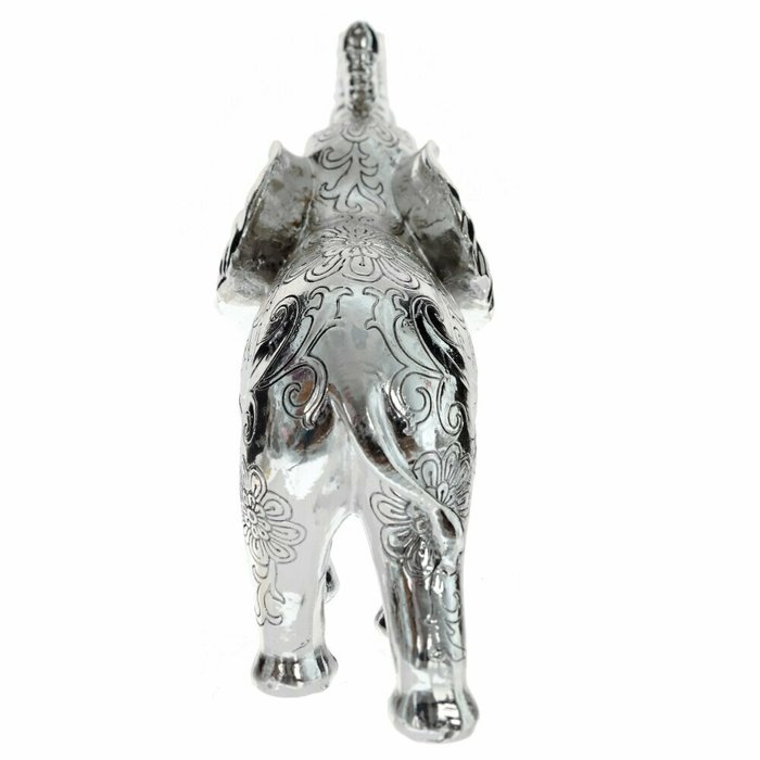 Декоративная фигурка Слон серебристого цвета - лучшие Фигуры и статуэтки в INMYROOM