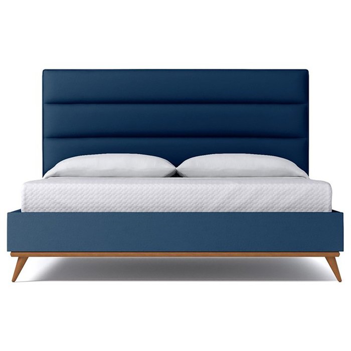 Кровать Cooper Blueberry синего цвета 180х200 Кровать Cooper Blueberry синего цвета 180х200