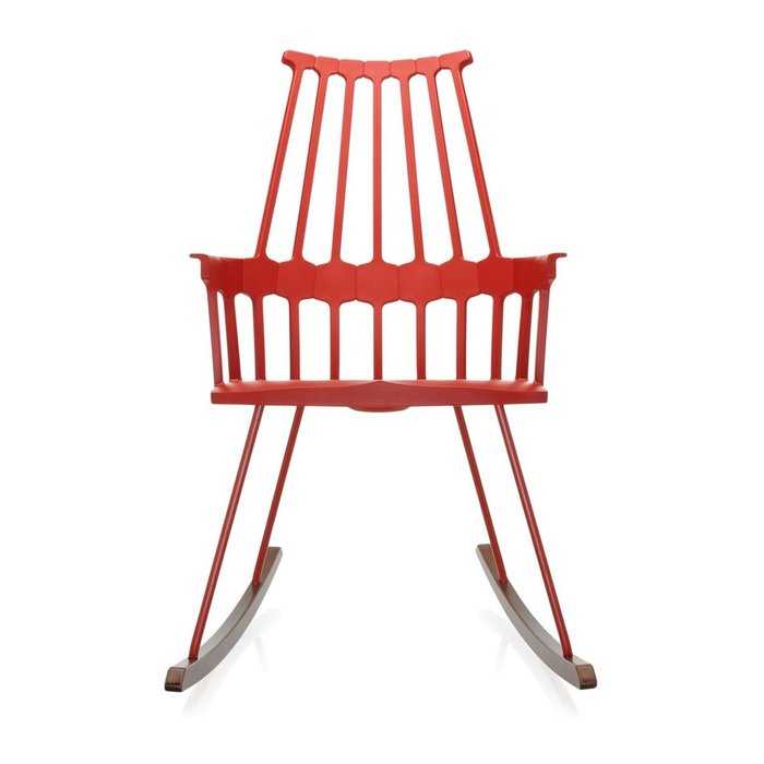 Кресло-качалка Comback красного цвета  - лучшие Интерьерные кресла в INMYROOM
