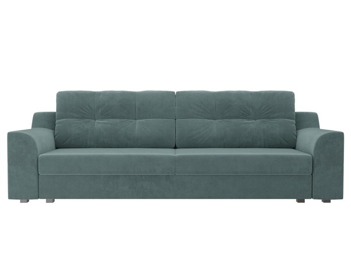 Прямой диван-кровать Сансара бирюзового цвета - купить Прямые диваны по цене 42990.0