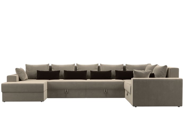 Угловой диван-кровать Мэдисон  бежевого цвета правый угол - купить Угловые диваны по цене 81990.0