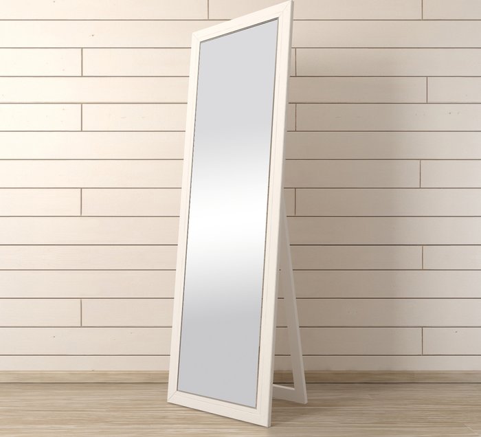 Напольное зеркало "Rome" белое - лучшие Напольные зеркала в INMYROOM