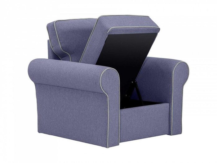 Кресло Murom сине-серого цвета - лучшие Интерьерные кресла в INMYROOM