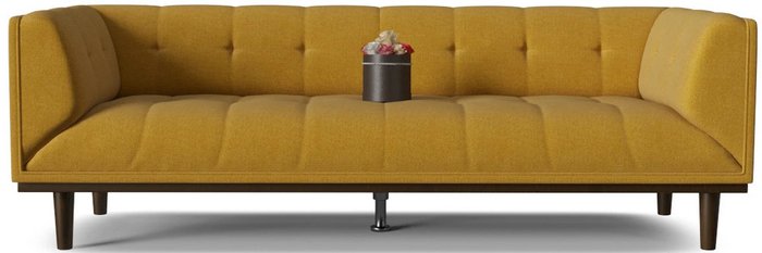 Диван прямой Гранд желтого цвета - лучшие Прямые диваны в INMYROOM